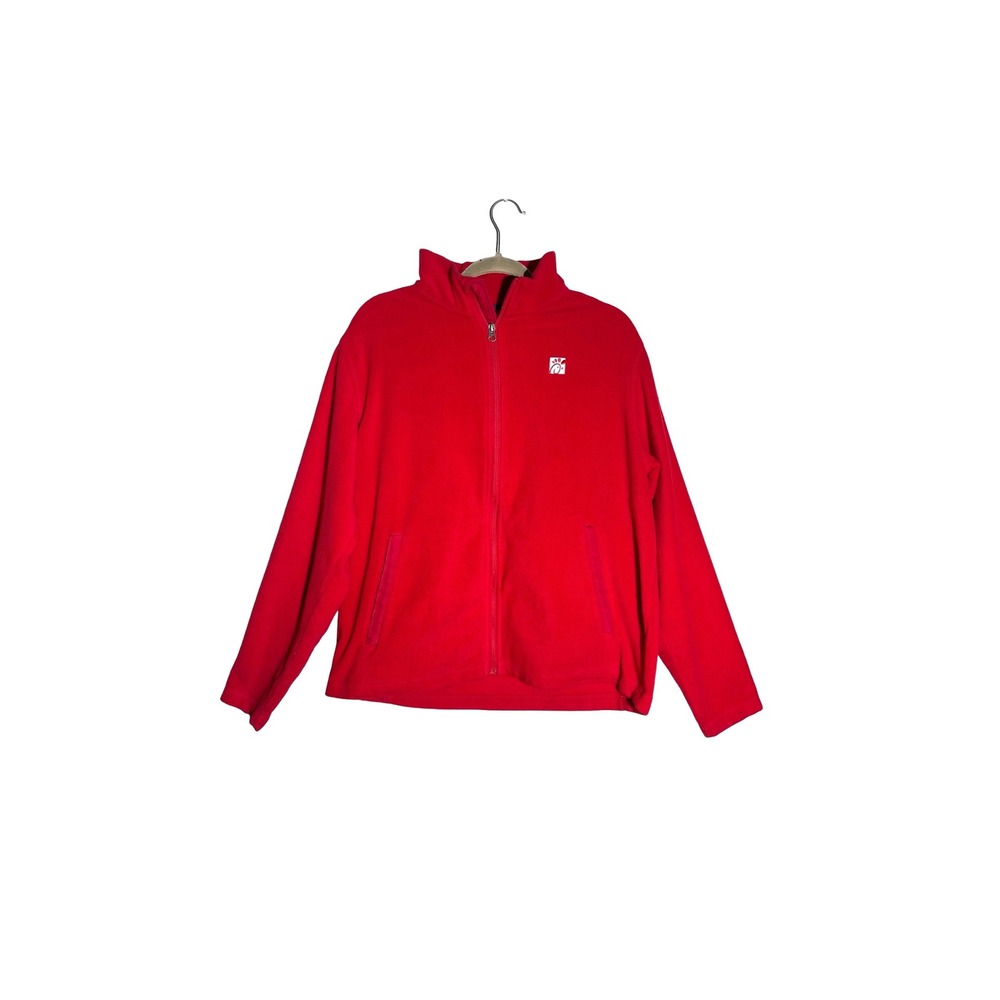 Chick-fil-A Team Style Red Full Zip Fleece Jacket Oobe Mens XL Employee Uniform